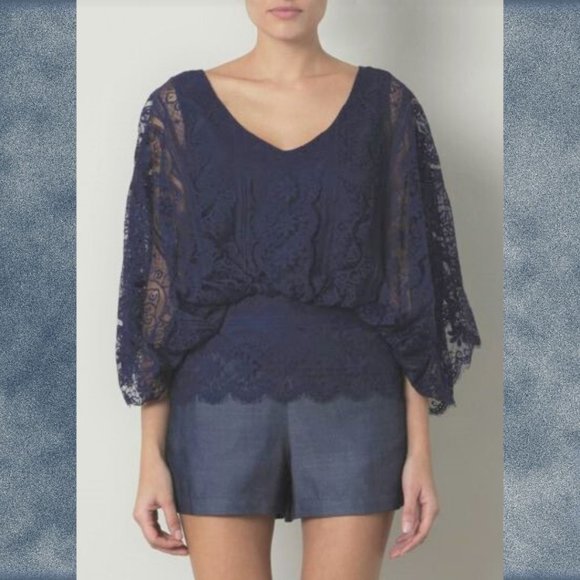 Beyond Vintage Tops - Beyond Vintage lace blouse